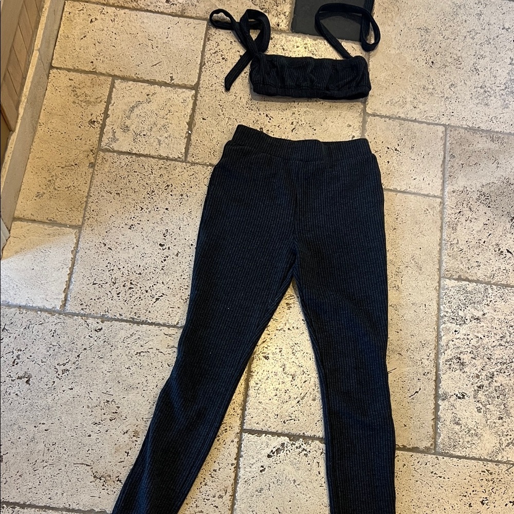 Weworewhat ribbed set size small